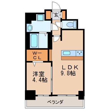 プレサンス丸の内アドブルの物件間取画像